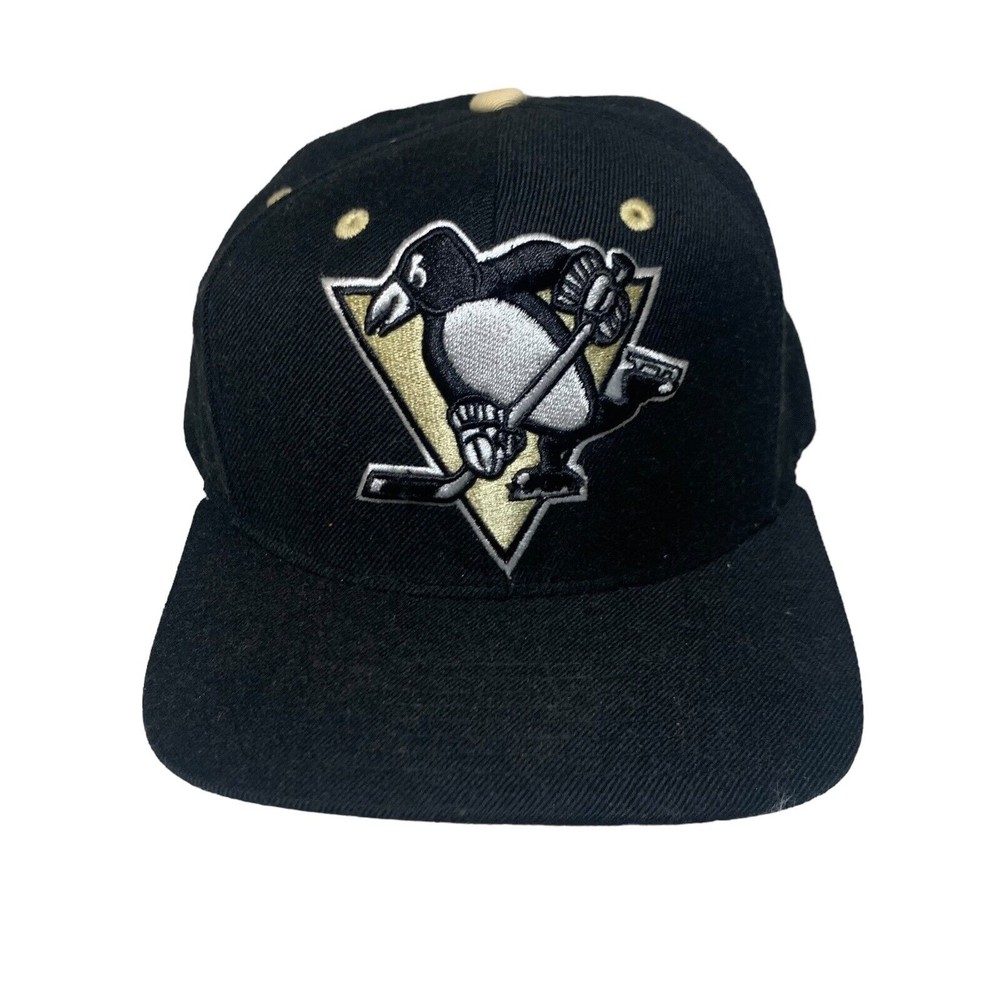 Mitchell & Ness‎ Snapback Hat Black Pittsburgh Penguins NHL Hockey